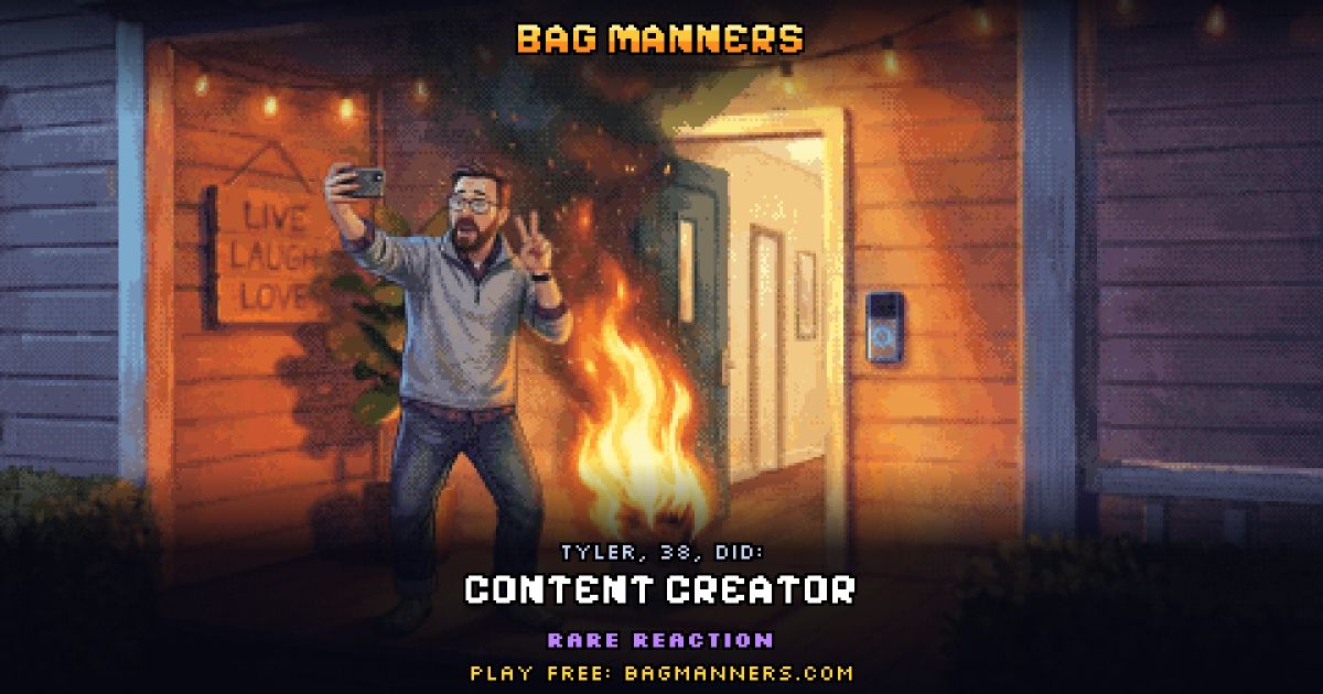 Tyler, 38, doing Content Creator on his porch